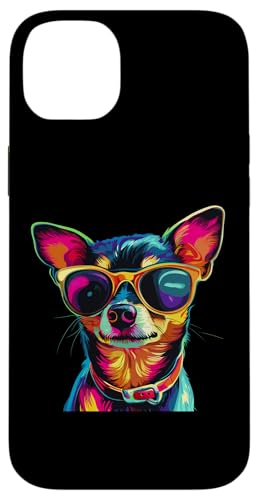 Hülle für iPhone 14 Plus Rat Terrier Lover Pop Art Sonnenbrille Funny Rat Terrier von Funny Rat Terrier Lovers Designs