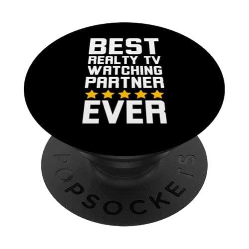 Bester Reality-TV-Anschauungspartner, lustiger Reality-Show-Fan PopSockets Klebender PopGrip von Funny Reality Show fan Apparel Co.