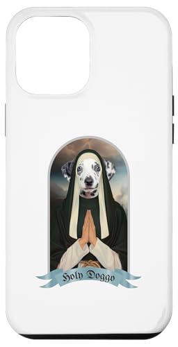 Hülle für iPhone 15 Plus Lustige betende Dalmatiner-Welpen-Nonne von Funny Religious Dog Art