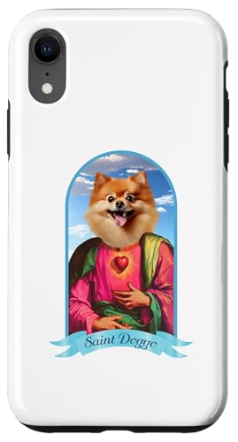 Hülle für iPhone XR Lustiger Zwergspitzhund mit makellosem Herz von Funny Religious Dog Art