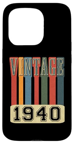 Hülle für iPhone 15 Pro Vintage 1940 Retro Throwback Geburtstag von Funny Retro Birthday Designs