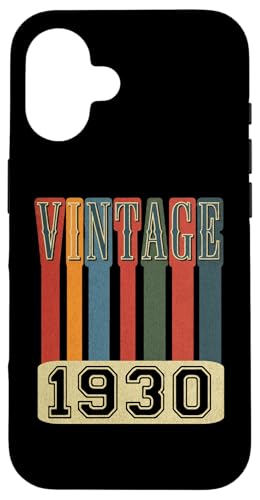 Hülle für iPhone 16 Vintage 1930 Retro Throwback Geburtstag von Funny Retro Birthday Designs