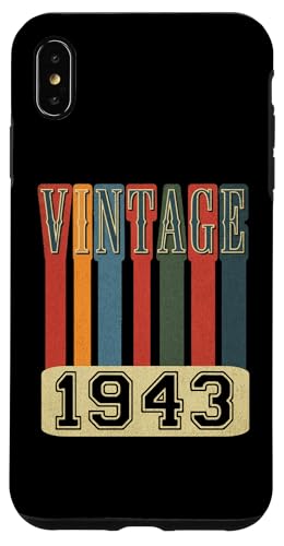 Hülle für iPhone XS Max Vintage 1943 Retro Throwback Geburtstag von Funny Retro Birthday Designs