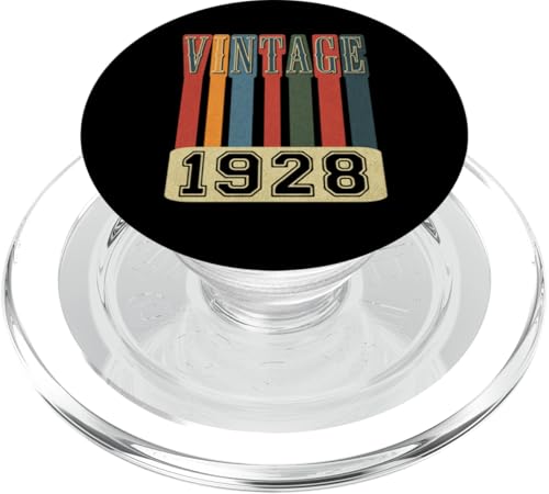 Vintage 1928 Retro Throwback Geburtstag PopSockets PopGrip für MagSafe von Funny Retro Birthday Designs