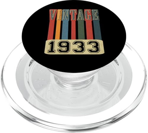 Vintage 1933 Retro Throwback Geburtstag PopSockets PopGrip für MagSafe von Funny Retro Birthday Designs