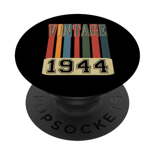 Vintage 1944 Retro Throwback Geburtstag PopSockets Klebender PopGrip von Funny Retro Birthday Designs