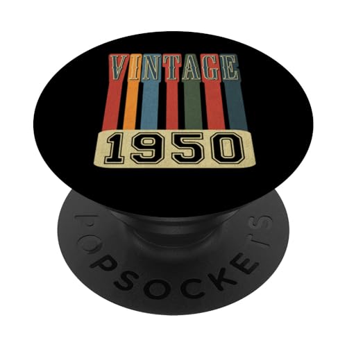 Vintage 1950 Retro Throwback Geburtstag PopSockets Klebender PopGrip von Funny Retro Birthday Designs