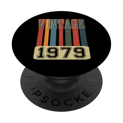 Vintage 1979 Retro Throwback Geburtstag PopSockets Klebender PopGrip von Funny Retro Birthday Designs