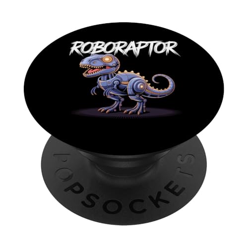 Roboter Dinosaurier T-Rex Roboter Ingenieur Dino Lustige Robotik PopSockets Klebender PopGrip von Funny Robot Dinosaur Designs