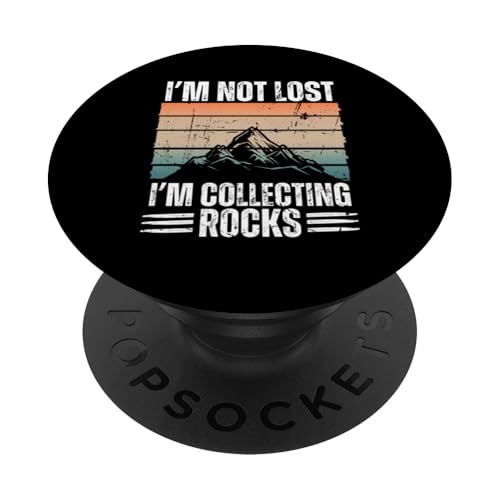 Rock Collector Geology Design für Männer Frauen Rockhounds PopSockets Klebender PopGrip von Funny Rock Collecting Gift Geologist