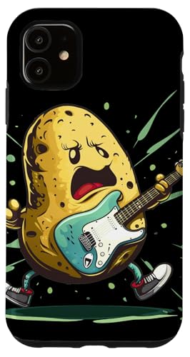Hülle für iPhone 11 Coole Kartoffel mit Gitarre für Rock'n Roll Liebhaber von Funny Rock Potato