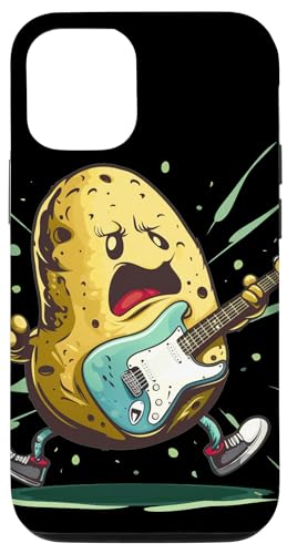 Hülle für iPhone 14 Coole Kartoffel mit Gitarre für Rock'n Roll Liebhaber von Funny Rock Potato
