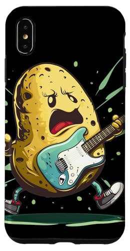 Hülle für iPhone XS Max Coole Kartoffel mit Gitarre für Rock'n Roll Liebhaber von Funny Rock Potato