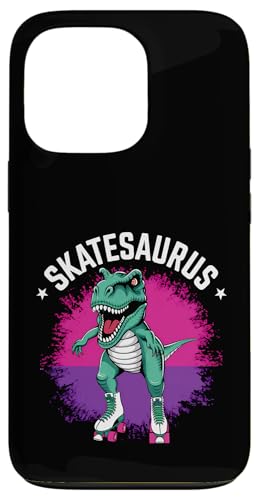 Roller Skater Dinosaurier Skate T-Rex Funny Roller Skating Hülle für iPhone 13 Pro von Funny Roller Skating Dinosaur Designs