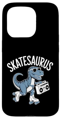 Roller Skater Dinosaurier Skate T-Rex Funny Roller Skating Hülle für iPhone 15 Pro von Funny Roller Skating Dinosaur Designs