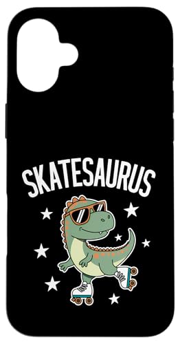 Roller Skater Dinosaurier Skate T-Rex Funny Roller Skating Hülle für iPhone 16 Plus von Funny Roller Skating Dinosaur Designs