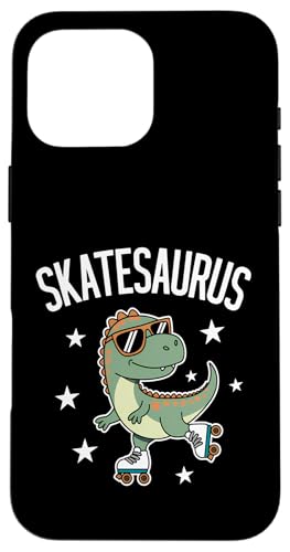 Roller Skater Dinosaurier Skate T-Rex Funny Roller Skating Hülle für iPhone 16 Pro Max von Funny Roller Skating Dinosaur Designs