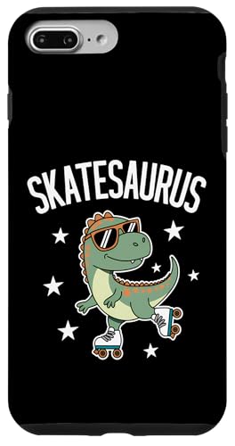 Roller Skater Dinosaurier Skate T-Rex Funny Roller Skating Hülle für iPhone 7 Plus/8 Plus von Funny Roller Skating Dinosaur Designs