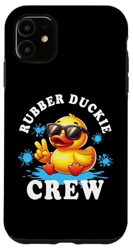 Hülle für iPhone 11 Coole Retro gelbe Gummiente in 70er 80er Jahre lustige Ente Cruise von Funny Rubber Duckie Crew Cruise Yellow Rubber Duck