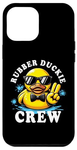 Hülle für iPhone 12 Pro Max Coole Retro gelbe Gummiente in 70er 80er Jahre lustige Ente Cruise von Funny Rubber Duckie Crew Cruise Yellow Rubber Duck