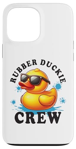 Hülle für iPhone 13 Pro Max Coole Retro gelbe Gummiente in 70er 80er Jahre lustige Ente Cruise von Funny Rubber Duckie Crew Cruise Yellow Rubber Duck