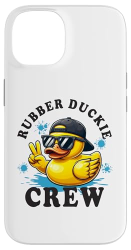 Hülle für iPhone 14 Coole Retro gelbe Gummiente in 70er 80er Jahre lustige Ente Cruise von Funny Rubber Duckie Crew Cruise Yellow Rubber Duck