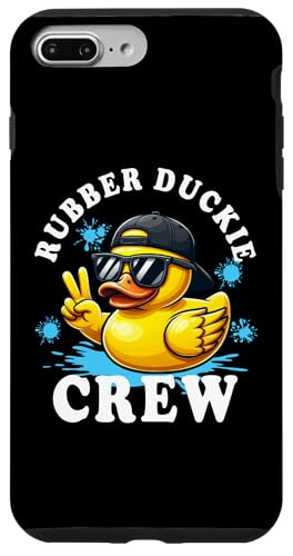 Hülle für iPhone 7 Plus/8 Plus Coole Retro gelbe Gummiente in 70er 80er Jahre lustige Ente Cruise von Funny Rubber Duckie Crew Cruise Yellow Rubber Duck