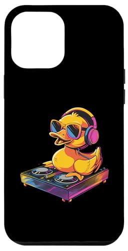 Hülle für iPhone 14 Plus Gummiente Plattenspieler DJ Rubber Duckie Music Lover Techno von Funny Rubber Ducky Rubber Duck Lover