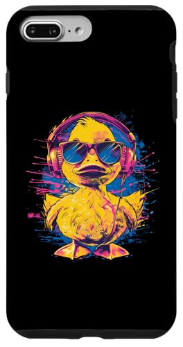 Hülle für iPhone 7 Plus/8 Plus Gummiente Gummiente Techno DJ Musik Kopfhörer von Funny Rubber Ducky Rubber Duck Lover