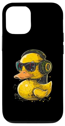 Rubber Duck Music Kopfhörer Rubber Duckling Techno DJ Hülle für iPhone 12/12 Pro von Funny Rubber Ducky Rubber Duck Lover