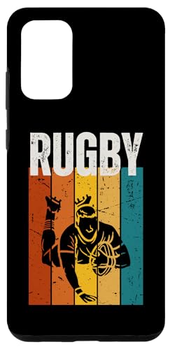 Hülle für Galaxy S20+ Rugbyspieler Vintage Retro 70er Jahre Design Rugby von Funny Rugby Player Designs