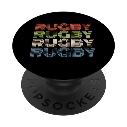 Rugbytrainer im Retro-Look, cooles Rugby PopSockets mit austauschbarem PopGrip von Funny Rugby Player Designs