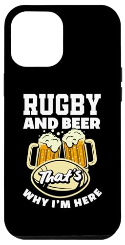 Hülle für iPhone 14 Plus Rugby And Beer That's Why I'm Here Lustiges Rugby von Funny Rugby Player Rugby Fans Apparel & Gifts