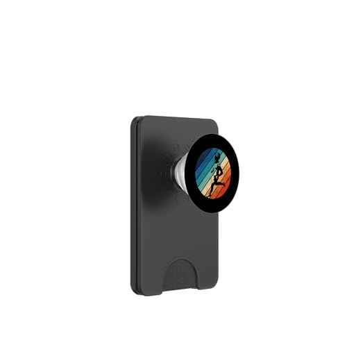 Laufläufer Halbmarathon Retro Vintage PopSockets PopWallet für MagSafe von Funny Running Jogging Jogger DA0