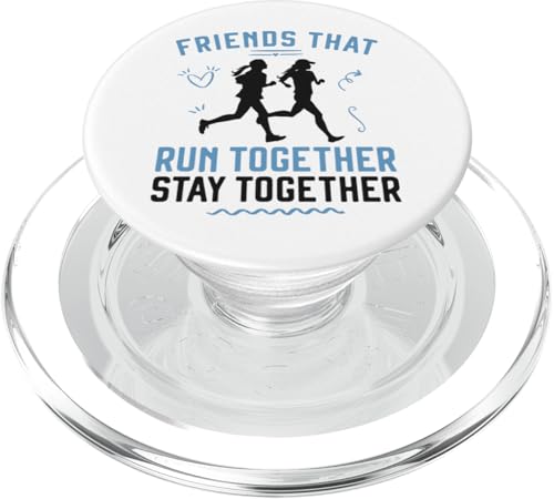 Running Runner Halbmarathon Buddies Besties Friends That PopSockets PopGrip für MagSafe von Funny Running Jogging Jogger DA0