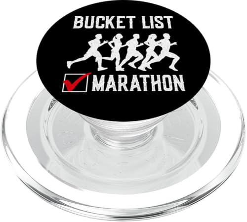 Running Runner Halbmarathon Vintage Bucket List Marathon PopSockets PopGrip für MagSafe von Funny Running Jogging Jogger DA0