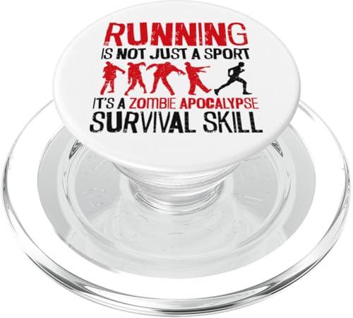 Running Runner Halbmarathon Zombie Vintage Running Is Not PopSockets PopGrip für MagSafe von Funny Running Jogging Jogger DA0