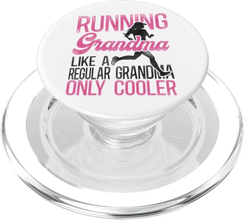 Running Runner Halbmarathon Oma Vintage Female Runner PopSockets PopGrip für MagSafe von Funny Running Jogging Jogger HD0