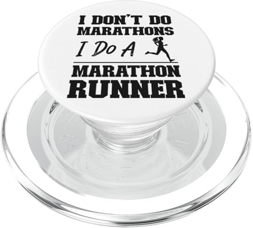 Running Runner Halbmarathon I Don't Do Marathons I Do A PopSockets PopGrip für MagSafe von Funny Running Jogging Jogger HS0