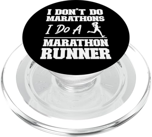 Running Runner Halbmarathon I Don't Do Marathons I Do A PopSockets PopGrip für MagSafe von Funny Running Jogging Jogger HS0