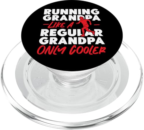 Running Runner Halbmarathon Opa Running Opa Like A PopSockets PopGrip für MagSafe von Funny Running Jogging Jogger HS0