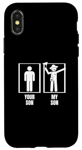 Dein Sohn, mein Sohn, Papa, Vater, Mama, Lustiger Safari-Reiseleiter Hülle für iPhone X/XS Dein Sohn, mein Sohn, Papa, Vater, Mama, Lustiger Safari-Reiseleiter Hülle für iPhone X/XS von Funny Safari Tour Guide Outfit