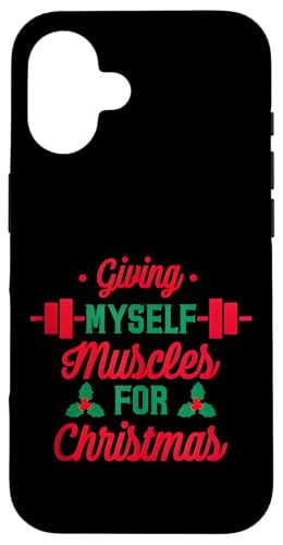 Hülle für iPhone 16 Ich schenke mir zu Weihnachten Muskeln, Fitness-Workout, Fitnessstudio von Funny Santa Christmas Gifts