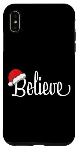 Hülle für iPhone XS Max Merry Christmas Believe XMAS Pyjama Familie Herren Damen Kinder von Funny Santa Christmas Gifts