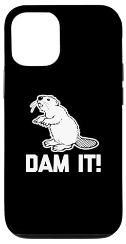 Hülle für iPhone 15 Pro Dam It T-Shirt lustig Spruch sarkastisch Neuheit Humor Biber von Funny Saying T-Shirt & Funny Shirts With Sayings