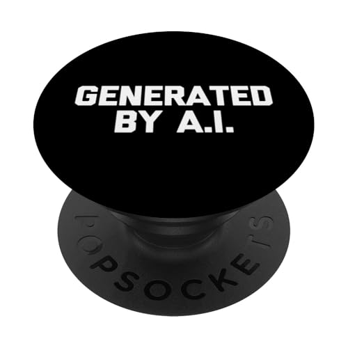 Generiert von A.I. - Lustiger Spruch sarkastische KI Humor Neuheit PopSockets Klebender PopGrip von Funny Sayings & Funny Designs