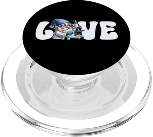 Medical Lab Scientist Gnome For Men And Women Love Science PopSockets PopGrip für MagSafe von Funny Scientist Gnome Stuff And Science Nerd Gifts