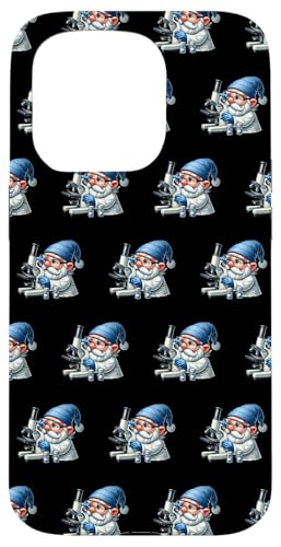 Nerdy Gnome With Microscope For Scientist Who Love Science Hülle für iPhone 15 Pro von Funny Scientist Gnome Stuff And Science Nerd Gifts