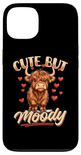 Hülle für iPhone 13 Schottische Hochlandkuh süß aber stimmungsvoll von Funny Scottish Highland Cow Graphics Co.