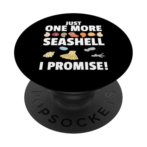 Bestes Muschel-Design für Männer und Frauen, Muschelsammler PopSockets Klebender PopGrip von Funny Seashell Gift Beach Conch